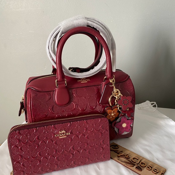 Coach  Debossed mini Bennett Satchel with matching wallet - Picture 2 of 9